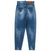 Dsquared² Blue Cotton High-Waisted Jean